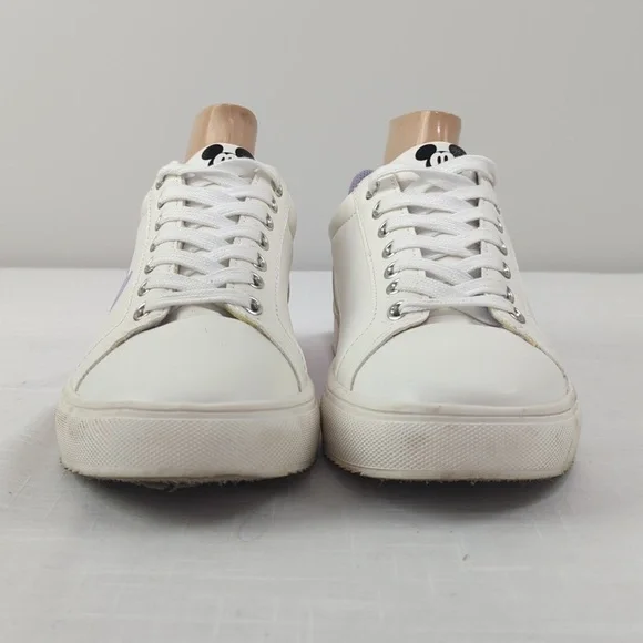 Disney Mickey Mouse sneakers, white & lavender shoes, women's size 9 - Picture 4 of 11